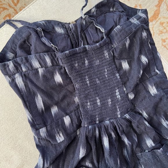Like NEW Anthropologie Elevenses Womens Blue Ikat-Zip Front Jumpsuit Size 0 - Picture 12 of 14